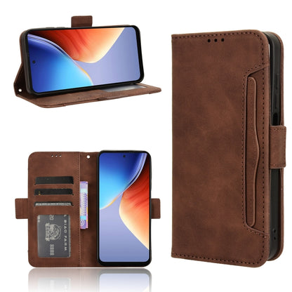 For Blackview A96 Skin Feel Calf Texture Card Slots Leather Phone Case(Brown) - More Brand by PMC Jewellery | Online Shopping South Africa | PMC Jewellery