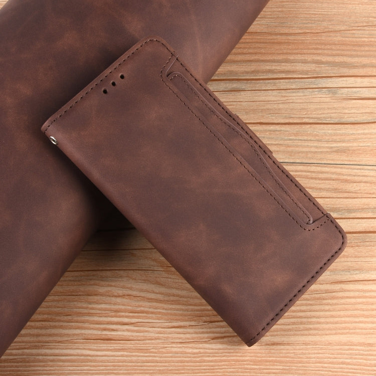 For Blackview A96 Skin Feel Calf Texture Card Slots Leather Phone Case(Brown) - More Brand by PMC Jewellery | Online Shopping South Africa | PMC Jewellery