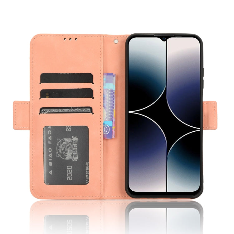 For Ulefone Note 16 Pro Skin Feel Calf Texture Card Slots Leather Phone Case(Pink) - Ulefone Cases by PMC TechLife | Online Shopping South Africa | PMC TechLife | Buy Now Pay Later Mobicred