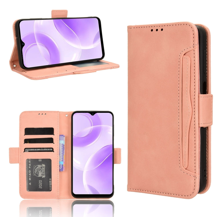 For Ulefone Note 15 Skin Feel Calf Texture Card Slots Leather Phone Case(Pink) - Ulefone Cases by PMC Jewellery | Online Shopping South Africa | PMC Jewellery | Buy Now Pay Later Mobicred