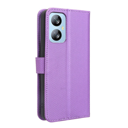 For Blackview A52 / A52 Pro Diamond Texture Leather Phone Case(Purple) - More Brand by PMC Jewellery | Online Shopping South Africa | PMC Jewellery