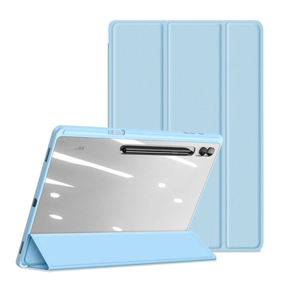 For Samsung Galaxy Tab S9 Ultra DUX DUCIS TOBY Series Antiskid Leather Tablet Case with Sleep / Wake-up Function(Blue) - Galaxy Tab S9 Ultra Cases by DUX DUCIS | Online Shopping South Africa | PMC Jewellery | Buy Now Pay Later Mobicred