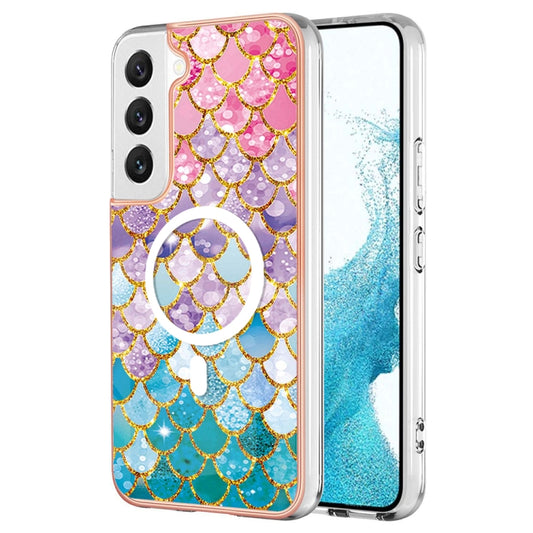 For Samsung Galaxy S23+ 5G Marble Pattern Dual-side IMD Magsafe TPU Phone Case(Colorful Scales) - Galaxy S23+ 5G Cases by PMC Jewellery | Online Shopping South Africa | PMC Jewellery