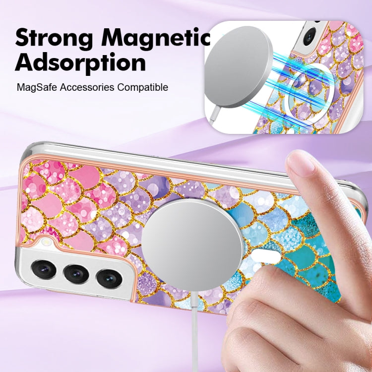 For Samsung Galaxy S23+ 5G Marble Pattern Dual-side IMD Magsafe TPU Phone Case(Colorful Scales) - Galaxy S23+ 5G Cases by PMC Jewellery | Online Shopping South Africa | PMC Jewellery