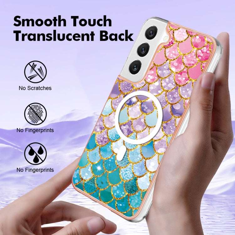 For Samsung Galaxy S23+ 5G Marble Pattern Dual-side IMD Magsafe TPU Phone Case(Colorful Scales) - Galaxy S23+ 5G Cases by PMC Jewellery | Online Shopping South Africa | PMC Jewellery