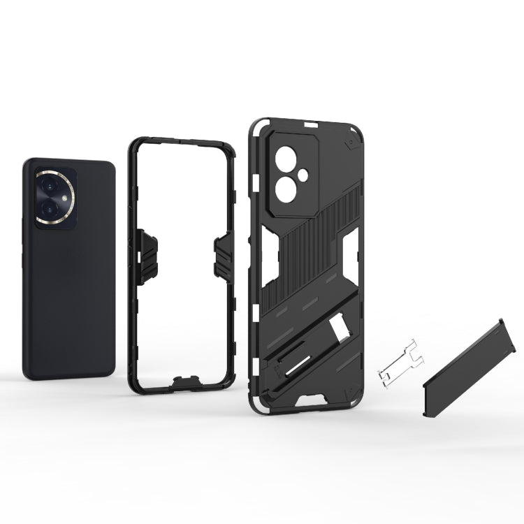 For Honor 100 5G Punk Armor 2 in 1 PC + TPU Phone Case with Holder(White) - Honor Cases by PMC TechLife | Online Shopping South Africa | PMC TechLife | Buy Now Pay Later Mobicred