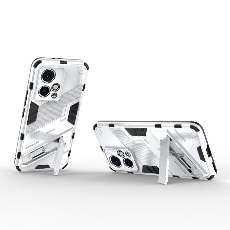 For Honor 90 GT 5G Punk Armor 2 in 1 PC + TPU Phone Case with Holder(White) - Honor Cases by PMC TechLife | Online Shopping South Africa | PMC TechLife | Buy Now Pay Later Mobicred