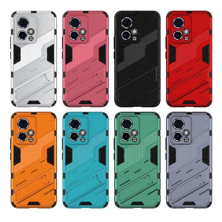 For Honor 90 GT 5G Punk Armor 2 in 1 PC + TPU Phone Case with Holder(White) - Honor Cases by PMC TechLife | Online Shopping South Africa | PMC TechLife | Buy Now Pay Later Mobicred
