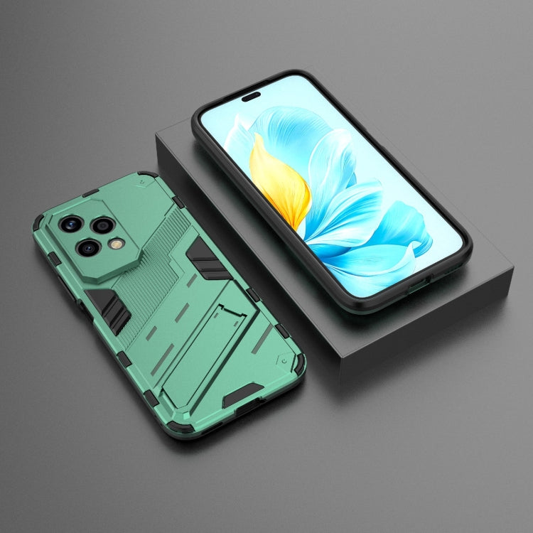 For Honor 200 Lite Global Punk Armor 2 in 1 PC + TPU Phone Case with Holder(Green) - Honor Cases by PMC TechLife | Online Shopping South Africa | PMC TechLife | Buy Now Pay Later Mobicred