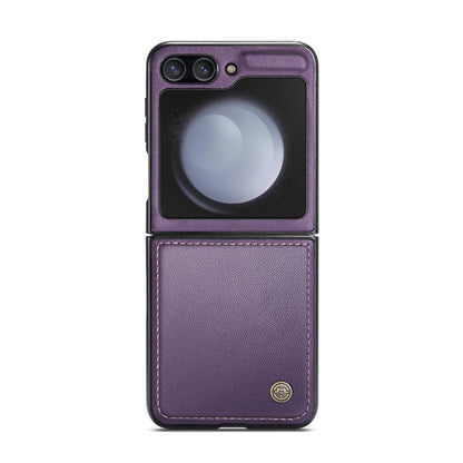 For Samsung Galaxy Z Flip5 CaseMe 023 Butterfly Buckle Litchi Texture RFID Anti-theft Leather Phone Case(Pearly Purple) - Galaxy Z Flip5 Cases by CaseMe | Online Shopping South Africa | PMC Jewellery | Buy Now Pay Later Mobicred