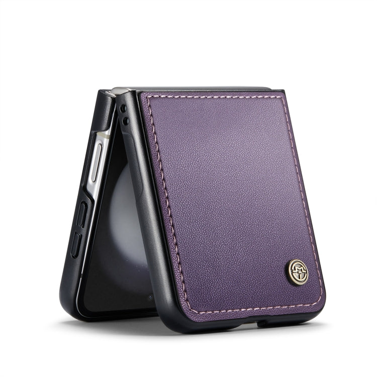 For Samsung Galaxy Z Flip5 CaseMe 023 Butterfly Buckle Litchi Texture RFID Anti-theft Leather Phone Case(Pearly Purple) - Galaxy Z Flip5 Cases by CaseMe | Online Shopping South Africa | PMC Jewellery | Buy Now Pay Later Mobicred