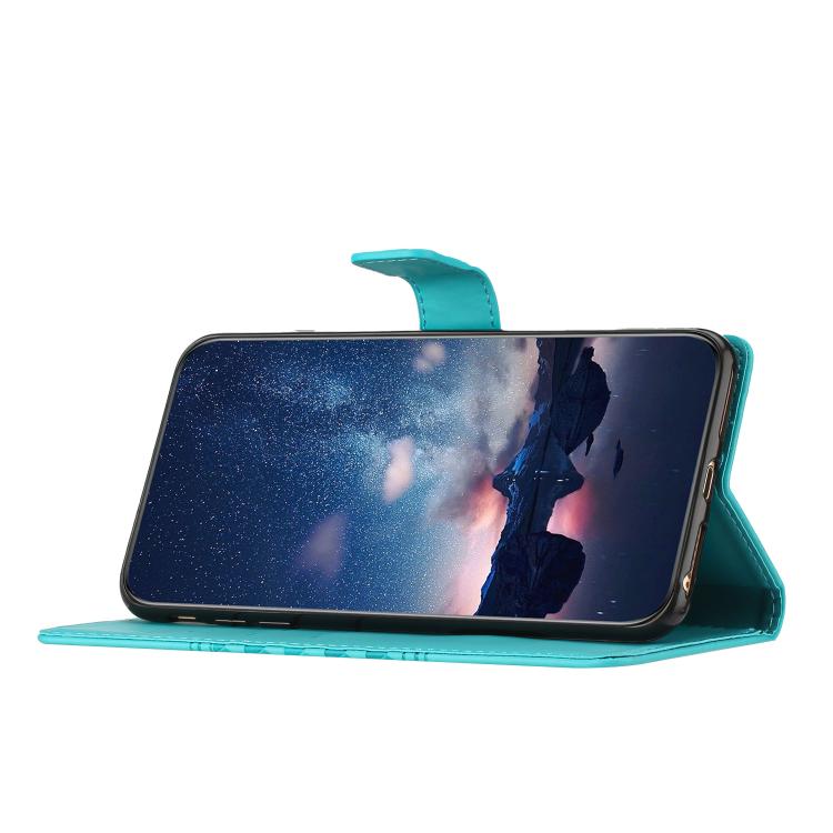 For iPhone 16e Diamond Embossed Skin Feel Leather Phone Case(Blue) - iPhone 16e Cases by PMC TechLife | Online Shopping South Africa | PMC TechLife | Buy Now Pay Later Mobicred