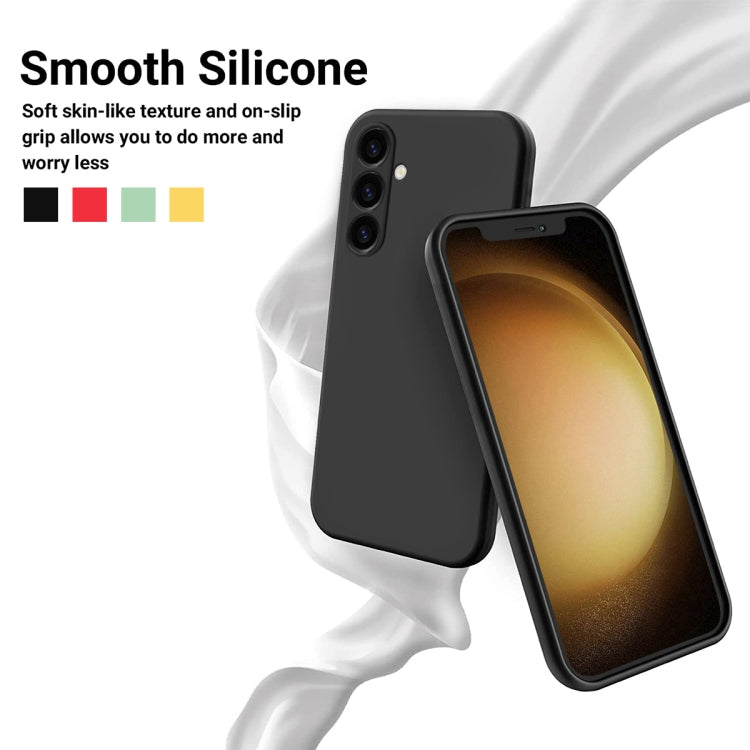 For Samsung Galaxy S23 FE 5G Pure Color Liquid Silicone Shockproof Phone Case(Black) - Galaxy S23 FE 5G Cases by PMC TechLife | Online Shopping South Africa | PMC TechLife