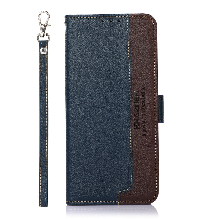 For OPPO Reno11 5G Global KHAZNEH Litchi Texture Leather RFID Phone Case(Blue) - Reno11 Cases by PMC TechLife | Online Shopping South Africa | PMC TechLife | Buy Now Pay Later Mobicred