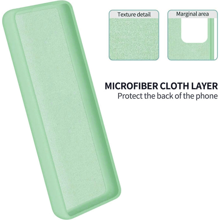 For Honor 90 Pure Color Liquid Silicone Shockproof Phone Case(Green) - Honor Cases by PMC TechLife | Online Shopping South Africa | PMC TechLife | Buy Now Pay Later Mobicred