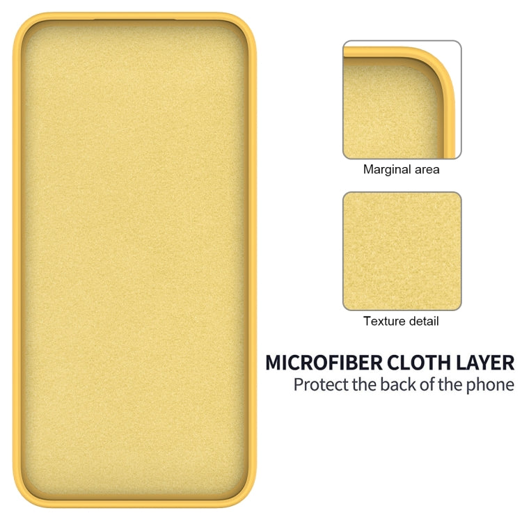 For Honor 90 Smart Solid Color Liquid Silicone Dropproof Full Coverage Phone Case(Yellow) - Honor Cases by PMC TechLife | Online Shopping South Africa | PMC TechLife | Buy Now Pay Later Mobicred