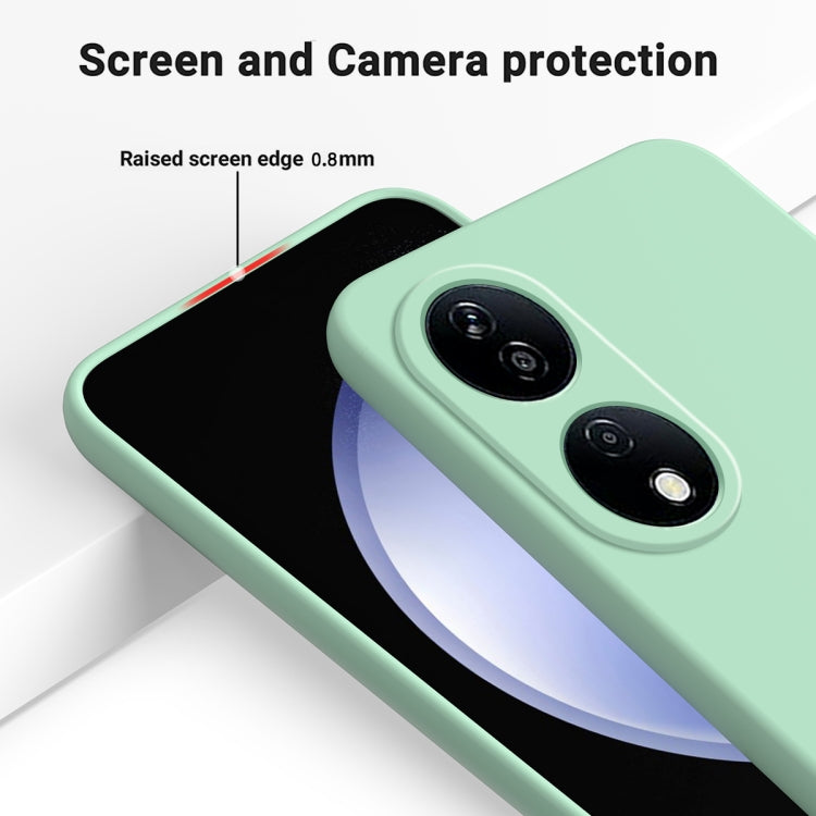 For Honor 90 Smart Pure Color Liquid Silicone Shockproof Phone Case(Green) - Honor Cases by PMC Jewellery | Online Shopping South Africa | PMC Jewellery | Buy Now Pay Later Mobicred