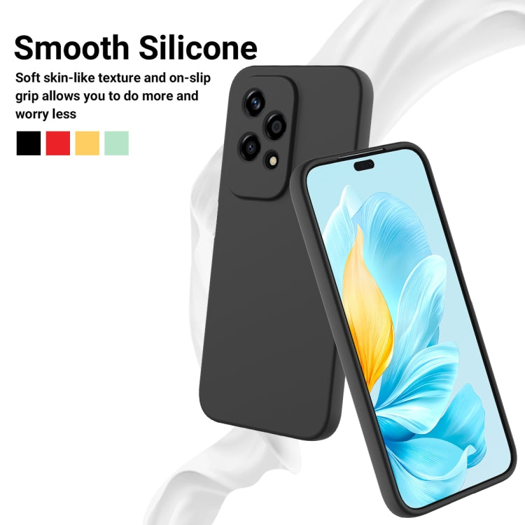For Honor 200 Lite Global Solid Color Liquid Silicone Dropproof Full Coverage Phone Case(Black) - free shipping - PMC TechLife - Order now!