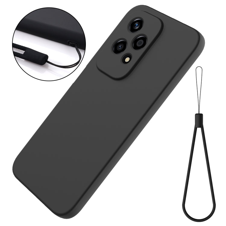 For Honor 200 Lite Global Solid Color Liquid Silicone Dropproof Full Coverage Phone Case(Black) - free shipping - PMC TechLife - Order now!