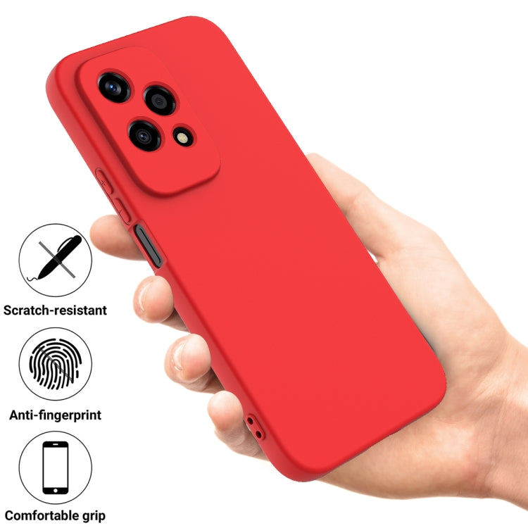 For Honor 200 Lite Global Solid Color Liquid Silicone Dropproof Full Coverage Phone Case(Red) - free shipping - PMC TechLife - Order now!