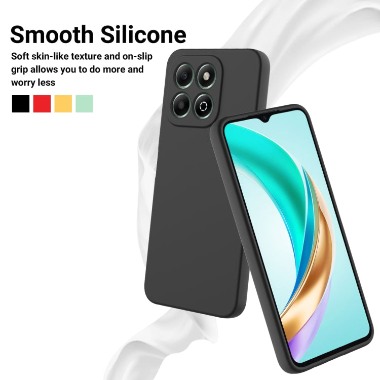 For Honor X6b 4G Solid Color Liquid Silicone Dropproof Full Coverage Phone Case(Black) - free shipping - PMC TechLife - Order now!