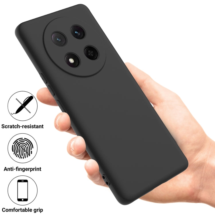 For Honor X9c / X60 Pro 5G Solid Color Liquid Silicone Dropproof Full Coverage Phone Case(Black) - free shipping - PMC TechLife - Order now!