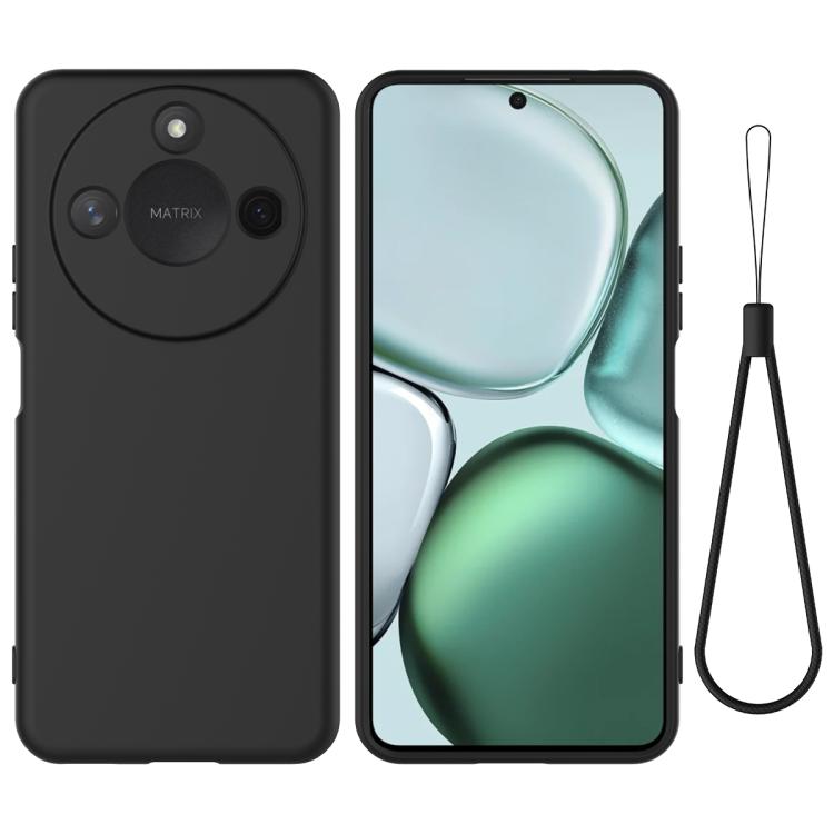 For Honor X9c Smart / X60 Solid Color Liquid Silicone Dropproof Full Coverage Phone Case(Black) - free shipping - PMC TechLife - Order now!