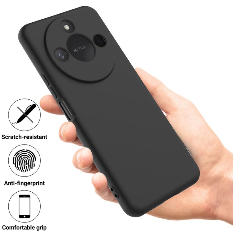 For Honor X9c Smart / X60 Solid Color Liquid Silicone Dropproof Full Coverage Phone Case(Black) - free shipping - PMC TechLife - Order now!