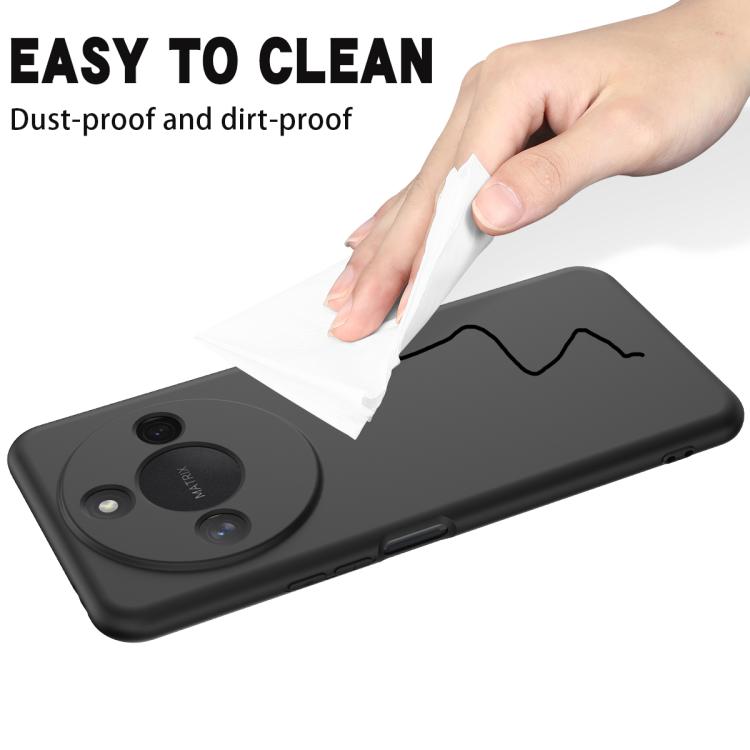 For Honor X9c Smart / X60 Solid Color Liquid Silicone Dropproof Full Coverage Phone Case(Black) - free shipping - PMC TechLife - Order now!
