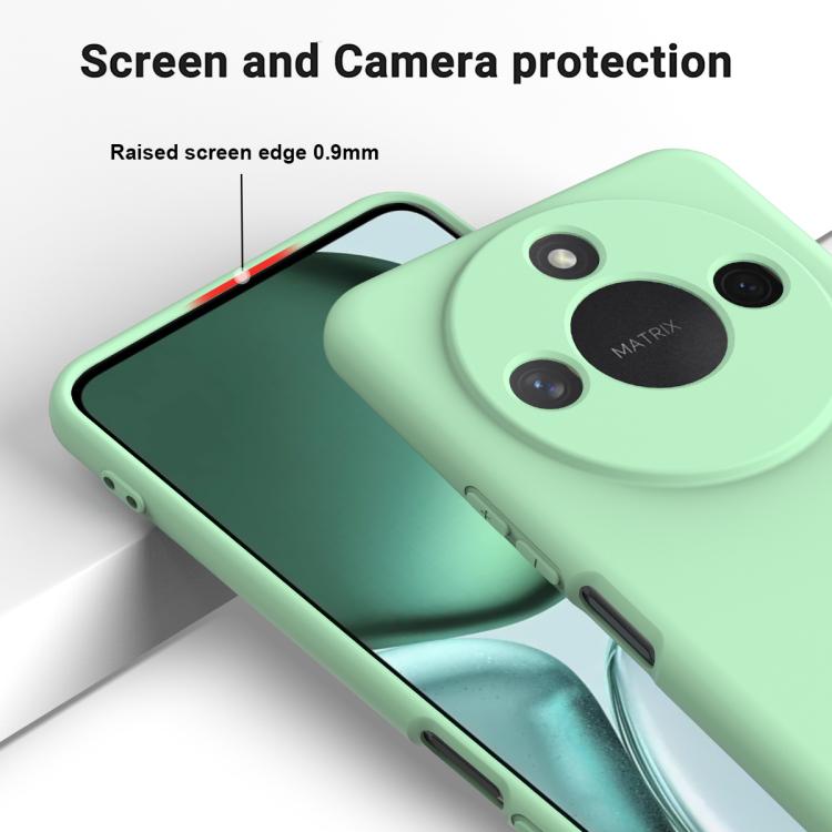 For Honor X9c Smart / X60 Solid Color Liquid Silicone Dropproof Full Coverage Phone Case(Green) - free shipping - PMC TechLife - Order now!