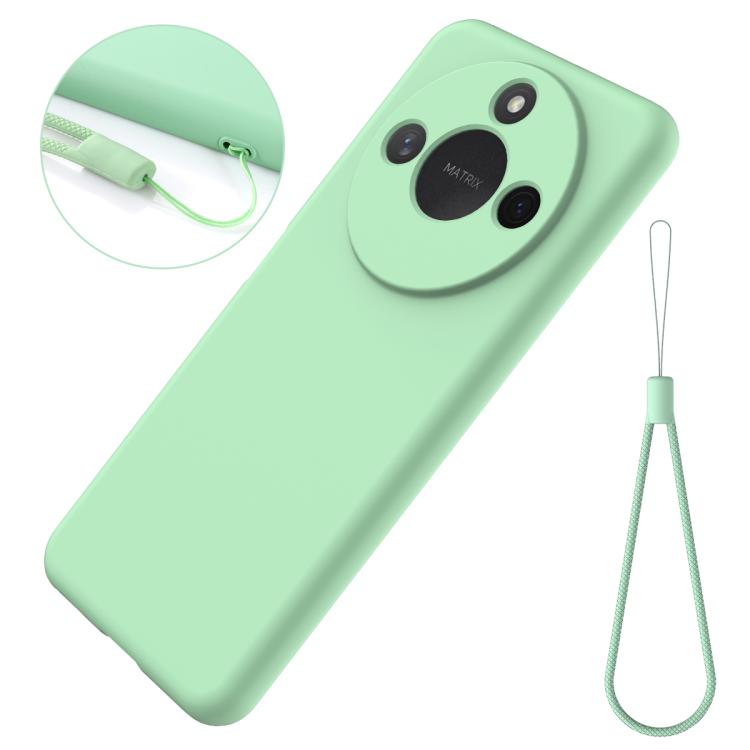 For Honor X9c Smart / X60 Solid Color Liquid Silicone Dropproof Full Coverage Phone Case(Green) - free shipping - PMC TechLife - Order now!