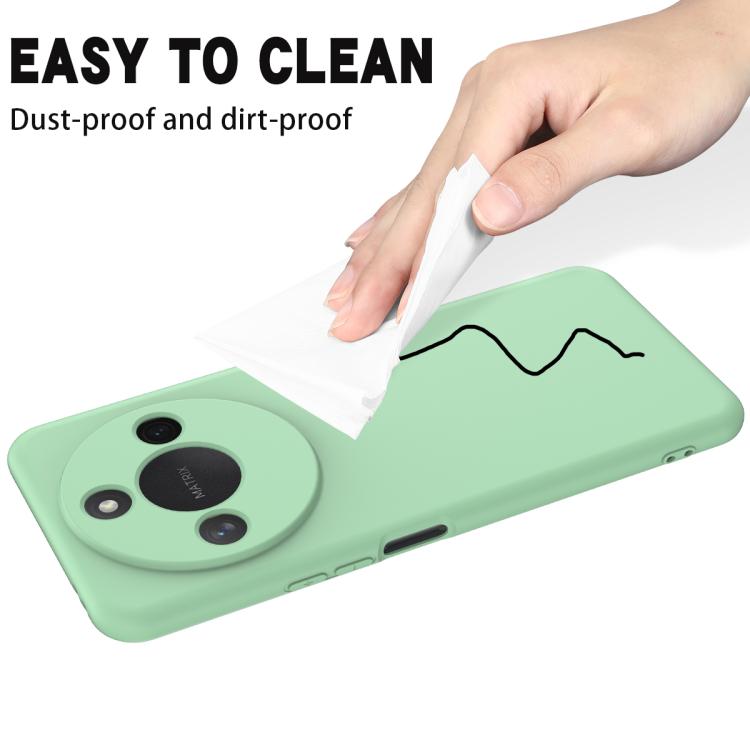 For Honor X9c Smart / X60 Solid Color Liquid Silicone Dropproof Full Coverage Phone Case(Green) - free shipping - PMC TechLife - Order now!