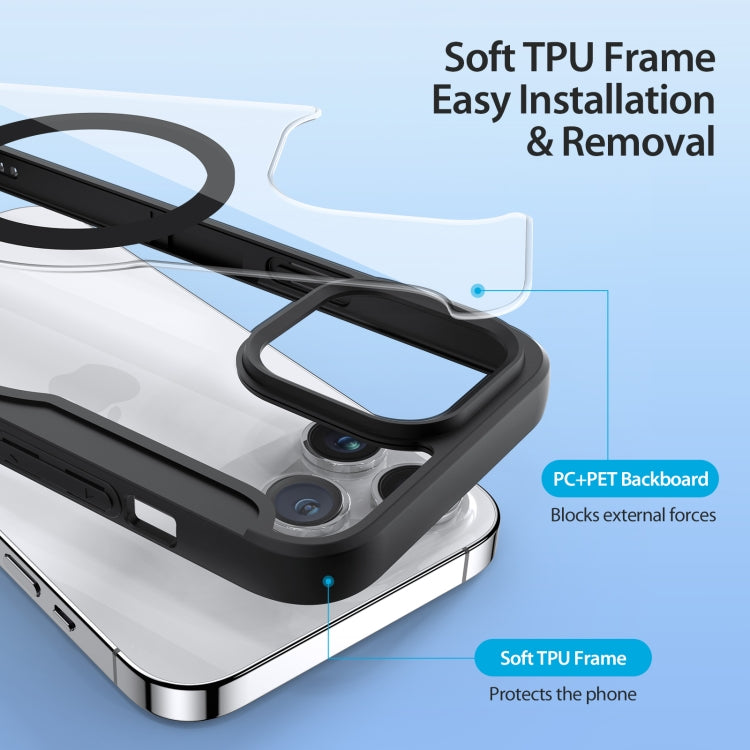 For iPhone 15 Pro Max DUX DUCIS Skin X Pro Series Magsafe PC + TPU Phone Leather Case(Black) - free shipping - PMC Jewellery - Order now!