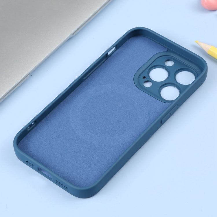 For iPhone 15 Pro Liquid Silicone Magsafe Phone Case(Blue) - iPhone 15 Pro Cases by PMC TechLife | Online Shopping South Africa | PMC TechLife
