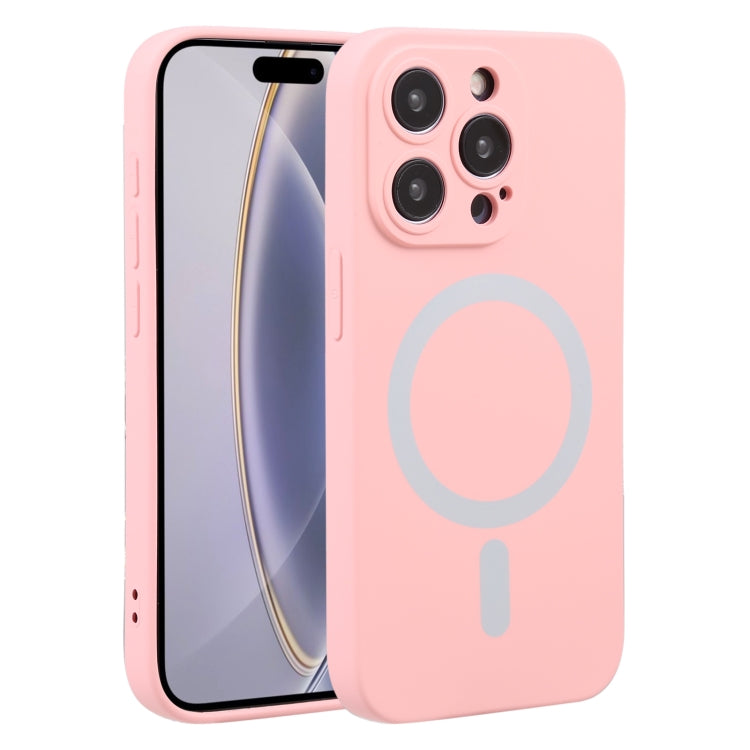 For iPhone 16 Pro Max Liquid Silicone Magsafe Phone Case(Pink) - iPhone 16 Pro Max Cases by PMC Jewellery | Online Shopping South Africa | PMC Jewellery | Buy Now Pay Later Mobicred