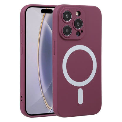 For iPhone 16 Pro Max Liquid Silicone Magsafe Phone Case(Wine Red) - iPhone 16 Pro Max Cases by PMC Jewellery | Online Shopping South Africa | PMC Jewellery | Buy Now Pay Later Mobicred