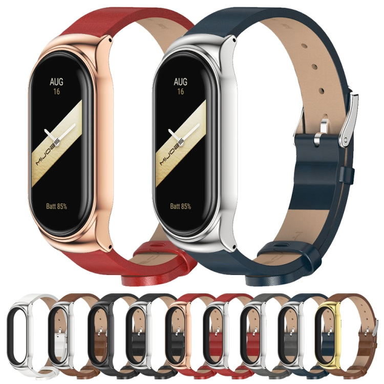 For Xiaomi Mi Band 8 Mijobs CS Case Microfiber PU Leather Watch Band(Black) - free shipping - PMc TechLife - Order now!