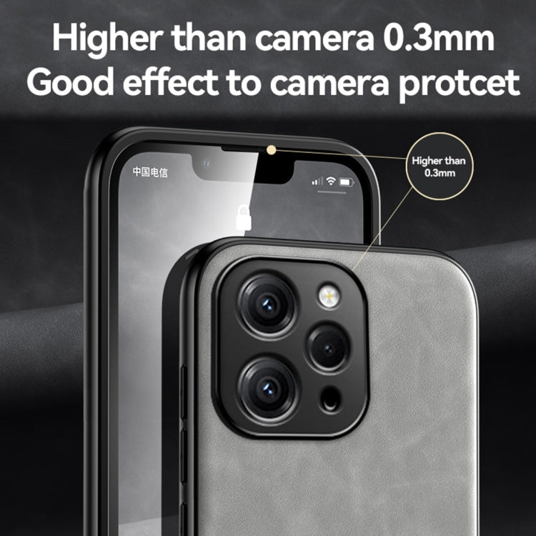 For Xiaomi Redmi Note 13 4G Skin Feel Magnetic Leather Back Phone Case(Light Grey) - Note 13 Cases by PMC TechLife | Online Shopping South Africa | PMC TechLife | Buy Now Pay Later Mobicred