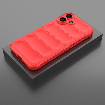 For iPhone 16 Plus Magic Shield TPU + Flannel Phone Case(Red) - iPhone 16 Plus Cases by PMC Jewellery | Online Shopping South Africa | PMC Jewellery | Buy Now Pay Later Mobicred