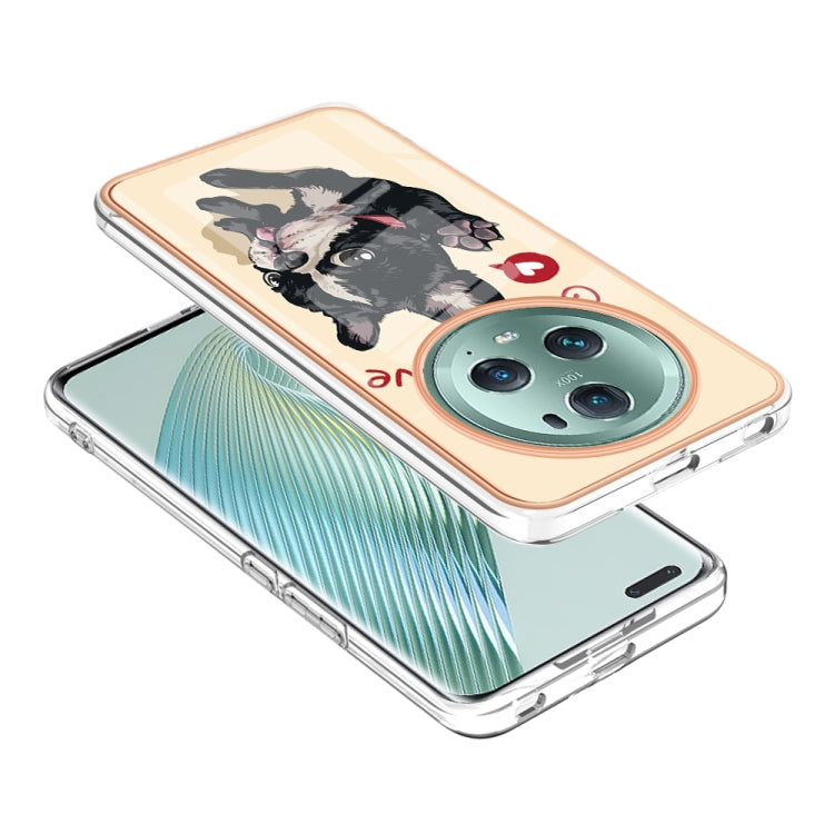 For Honor Magic 5 Pro Electroplating Marble Dual-side IMD Phone Case(Lucky Dog) - Honor Cases by PMC TechLife | Online Shopping South Africa | PMC TechLife | Buy Now Pay Later Mobicred