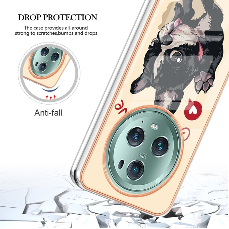 For Honor Magic 5 Pro Electroplating Marble Dual-side IMD Phone Case(Lucky Dog) - Honor Cases by PMC TechLife | Online Shopping South Africa | PMC TechLife | Buy Now Pay Later Mobicred
