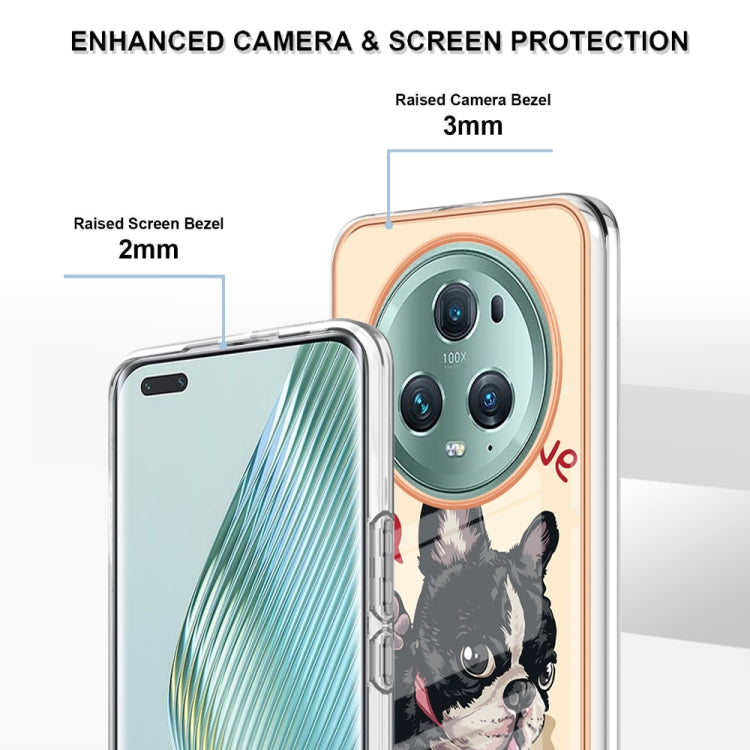For Honor Magic 5 Pro Electroplating Marble Dual-side IMD Phone Case(Lucky Dog) - Honor Cases by PMC TechLife | Online Shopping South Africa | PMC TechLife | Buy Now Pay Later Mobicred