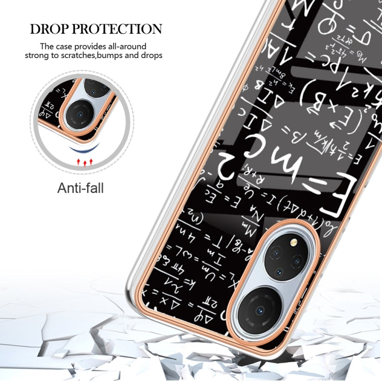 For Honor X7 Electroplating Marble Dual-side IMD Phone Case(Equation) - free shipping - PMC TechLife - Order now!