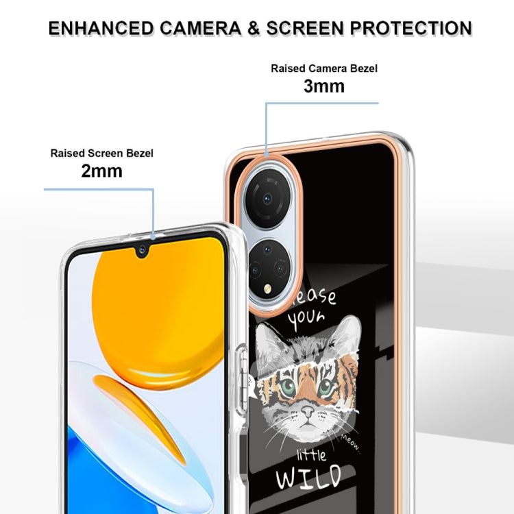 For Honor X7 Electroplating Marble Dual-side IMD Phone Case(Natural Growth) - Honor Cases by PMC Jewellery | Online Shopping South Africa | PMC Jewellery | Buy Now Pay Later Mobicred