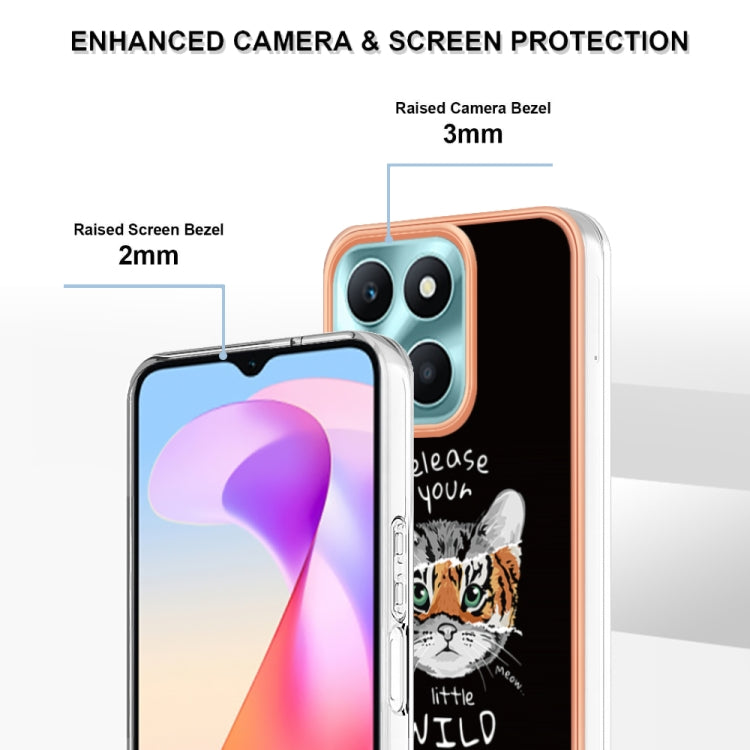 For Honor X6a Electroplating Marble Dual-side IMD Phone Case(Natural Growth) - free shipping - PMC TechLife - Order now!