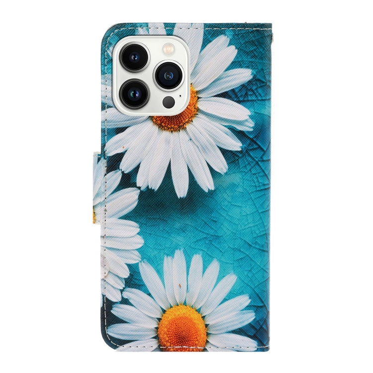 For iPhone 16 Pro Max 3D Colored Drawing Flip Leather Phone Case(Daisy) - iPhone 16 Pro Max Cases by PMC Jewellery | Online Shopping South Africa | PMC Jewellery | Buy Now Pay Later Mobicred