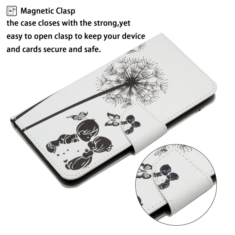 For iPhone 16 Pro 3D Colored Drawing Flip Leather Phone Case(Dandelions) - iPhone 16 Pro Cases by PMC TechLife | Online Shopping South Africa | PMC TechLife | Buy Now Pay Later Mobicred