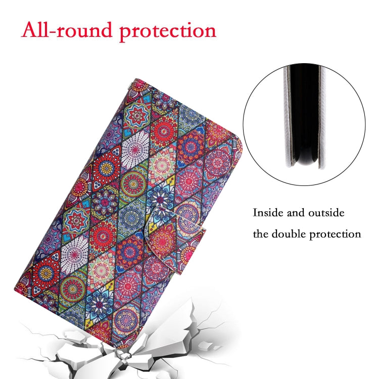 For iPhone 16 Plus 3D Colored Drawing Flip Leather Phone Case(Kaleidoscope) - iPhone 16 Plus Cases by PMC Jewellery | Online Shopping South Africa | PMC Jewellery | Buy Now Pay Later Mobicred