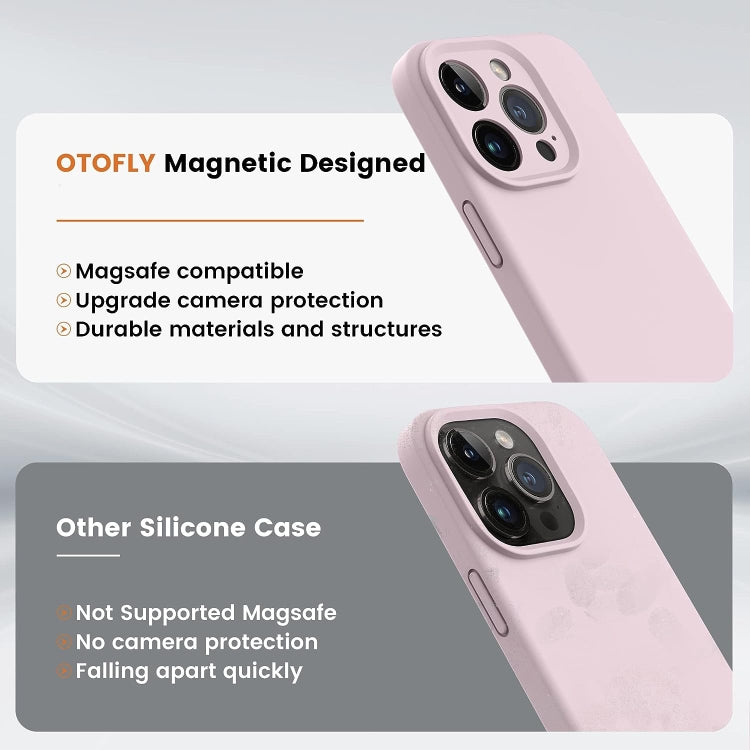 For iPhone 14 LK MagSafe Magnetic Silicone Phone Case(Pink) - iPhone 14 Cases by PMC Jewellery | Online Shopping South Africa | PMC Jewellery