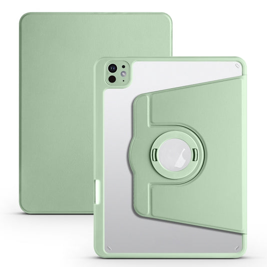 For iPad Pro 13 2024 Acrylic 360 Rotation Detachable Leather Tablet Case(Green) - iPad Pro 13 2024 Cases by PMC Jewellery | Online Shopping South Africa | PMC Jewellery | Buy Now Pay Later Mobicred